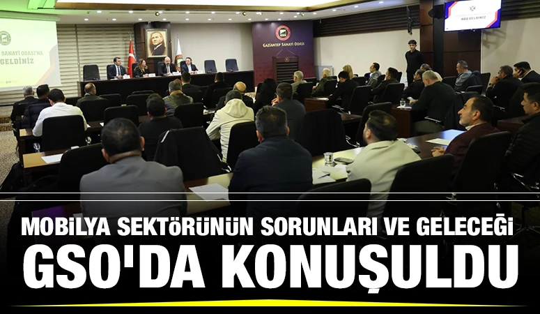 MOBİLYA SEKT&Ouml;R&Uuml;N&Uuml;N SORUNLARI VE GELECEĞİ GSO&rsquo;DA KONUŞULDU