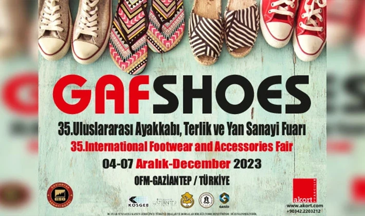 35’nci GAFSHOES Ayakkabı, Terlik, Saraciye ve Yan Sanayi Fuarı