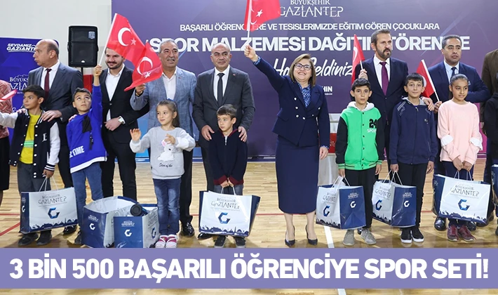 3 BİN 500 BAŞARILI ÖĞRENCİYE SPOR SETİ! 