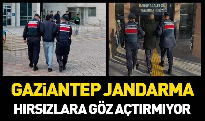 GAZİANTEP JANDARMA  HIRSIZLARA GÖZ AÇTIRMIYOR