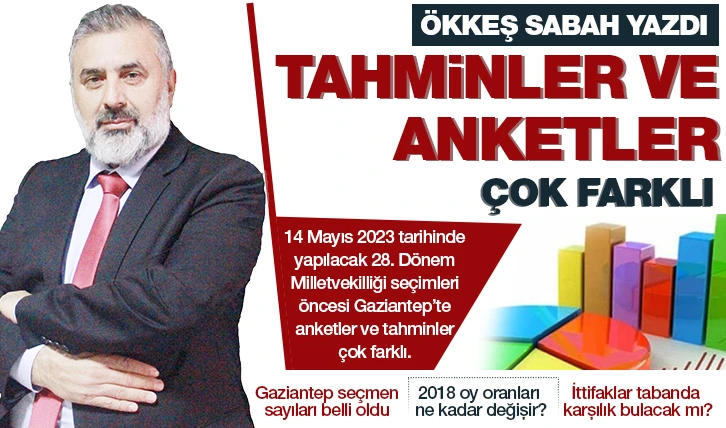 ÖKKEŞ SABAH YAZDI: TAHMİNLER VE ANKETLER ÇOK FARKLI