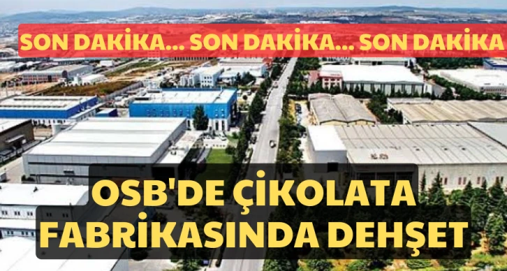 OSB'de Çikolata Fabrikasında dehşet