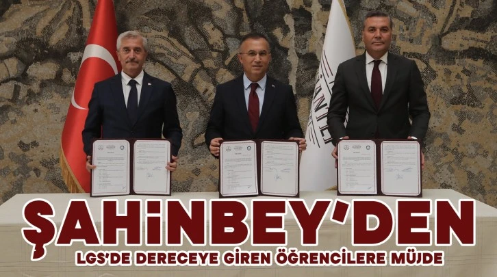 ŞAHİNBEY BELEDİYESİ’NDEN LGS’DE DERECEYE GİREN ÖĞRENCİLERE MÜJDE