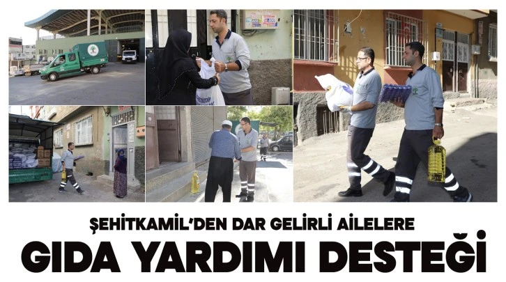 ŞEHİTKAMİL’DEN DAR GELİRLİ AİLELERE GIDA YARDIMI DESTEĞİ