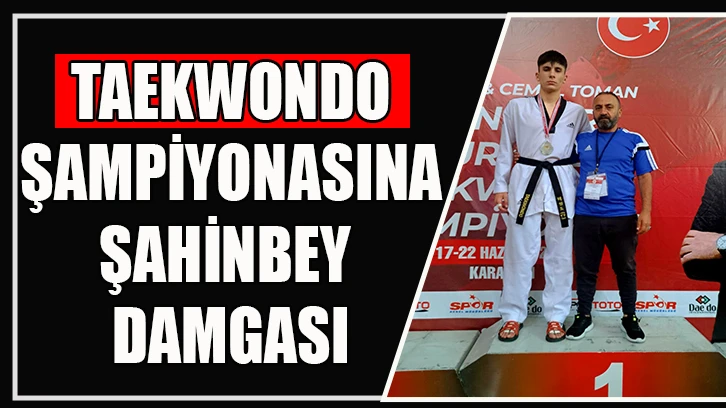 TAEKWONDO ŞAMPİYONASINA ŞAHİNBEY DAMGASI