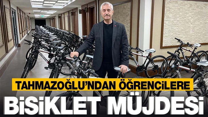 TAHMAZOĞLU’NDAN ÖĞRENCİLERE BİSİKLET MÜJDESİ