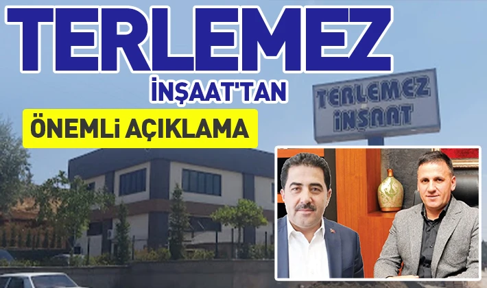 Terlemez İnşaat'tan önemli açıklama  