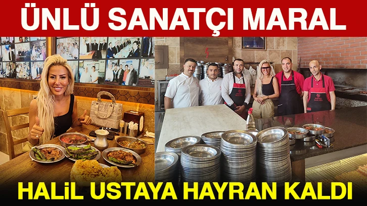 Ünlü sanatçı Maral Halil Ustaya hayran kaldı