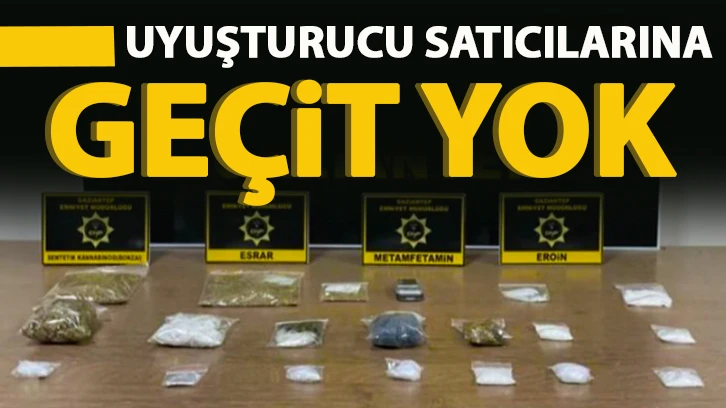 Uyuşturucu satıcılarına geçit yok