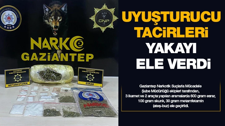 Uyuşturucu tacirleri yakayı ele verdi