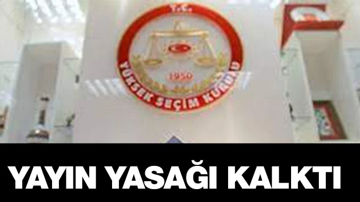 Yayın yasağı kalktı