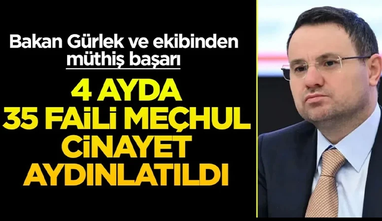 4 ayda 35 faili meçhul cinayet aydınlatıldı