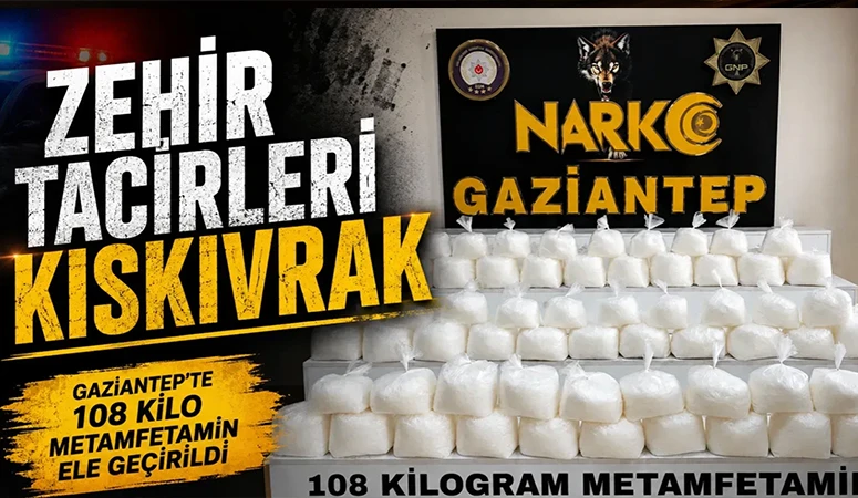 Gaziantep polisinden uyuşturucuya büyük darbe