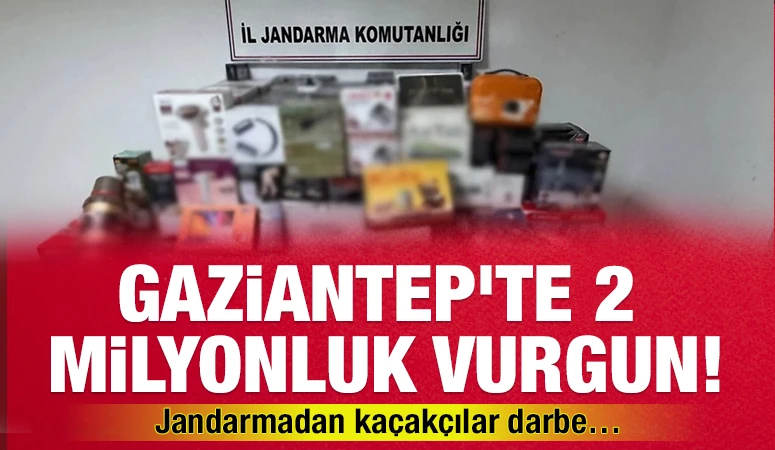 Gaziantep&rsquo;te 2 milyonluk vurgun! Jandarmadan ka&ccedil;ak&ccedil;ılara darbe&hellip;