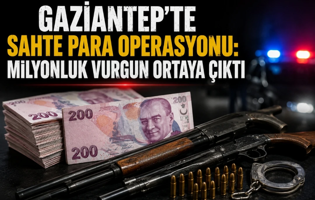 Gaziantep’te Sahte Para Operasyonu: Milyonluk Vurgun Ortaya Çıktı