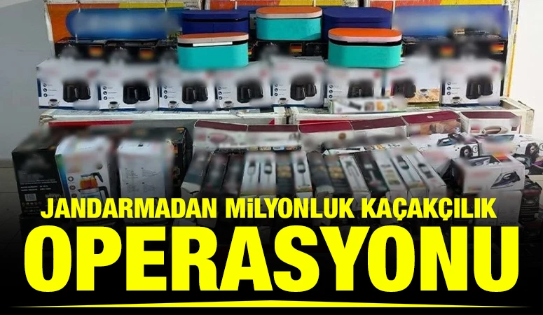 Jandarmadan milyonluk kaçakçılık operasyonu