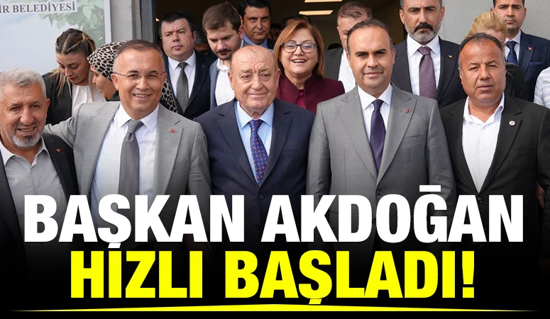 Başkan Akdoğan Hızlı Başladı!&nbsp;