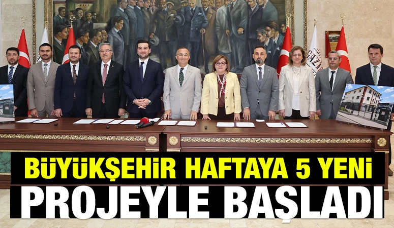 BÜYÜKŞEHİR HAFTAYA 5 YENİ PROJEYLE BAŞLADI