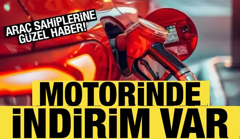 &nbsp;S&uuml;r&uuml;c&uuml;lere b&uuml;y&uuml;k m&uuml;jde:Motorinde 7.25 TL indirim var