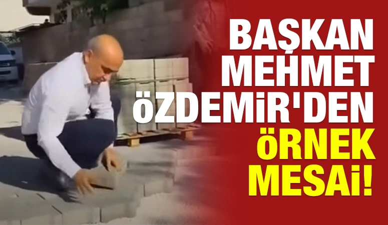 Başkan Mehmet &Ouml;zdemir'den &Ouml;rnek Mesai!&nbsp;