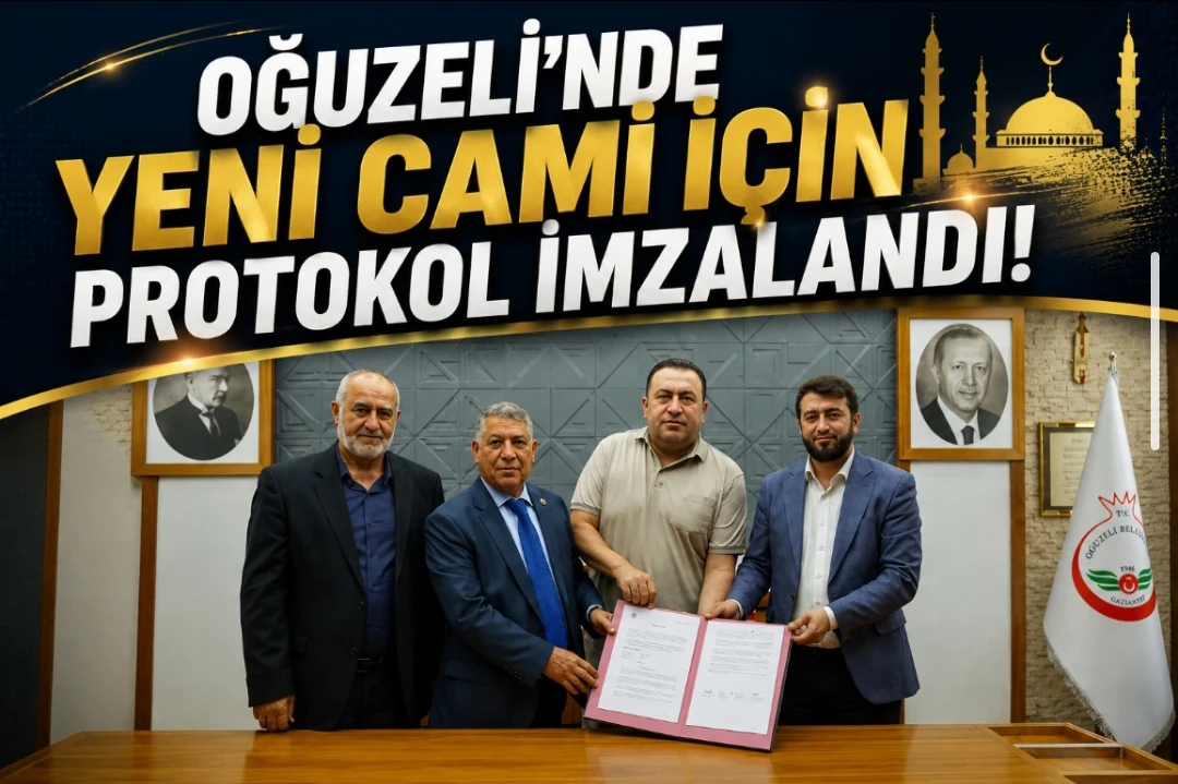 Oğuzeli&rsquo;nde Yeni Cami İ&ccedil;in Protokol İmzalandı