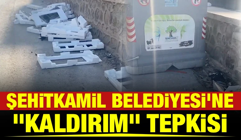 Şehitkamil Belediyesi'ne "Kaldırım" Tepkisi