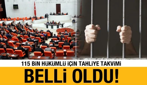 115 Bin H&uuml;k&uuml;ml&uuml; İ&ccedil;in Tahliye Takvimi Belli Oldu