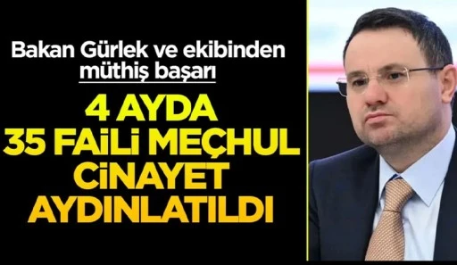 4 ayda 35 faili me&ccedil;hul cinayet aydınlatıldı