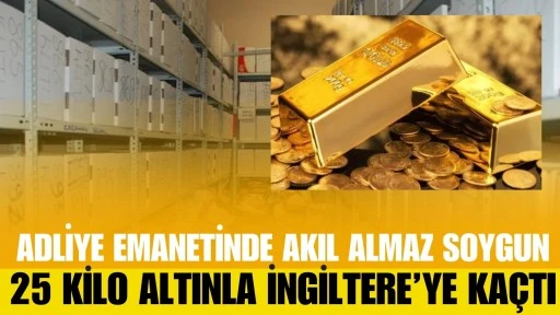 Adliyede akılalmaz vurgun: 25 kilo altın, 50 kilo g&uuml;m&uuml;ş buhar oldu