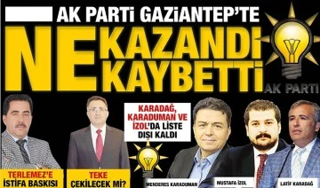 AK PARTİ GAZİANTEP’TE NE KAZANDI NE KAYBETTİ?