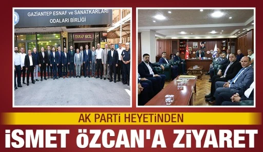 AK PARTİ HEYETİNDEN İSMET &Ouml;ZCAN'A ZİYARET 