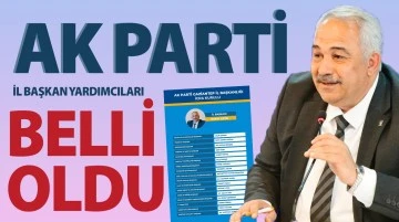 Ak Parti il başkan yardımcıları belli oldu!