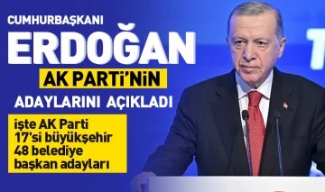 AK Parti’nin adayları açıklandı