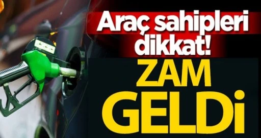 Akaryakıt fiyatlarına zam geldi