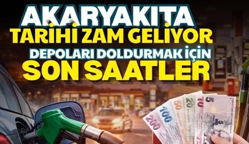 Akaryakıta tarihi zam!