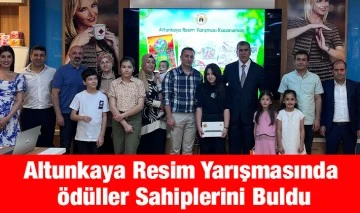 Altunkaya Resim Yarışmasında Ödüller Sahiplerini Buldu