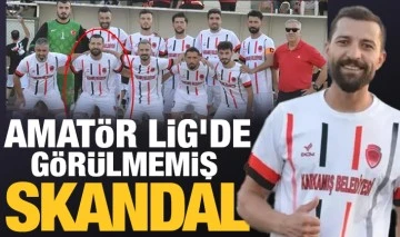Amatör Lig'de görülmemiş skandal!