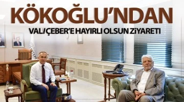 Asım Kökoğlu’ndan Vali Çeber’e hayırlı olsun ziyareti