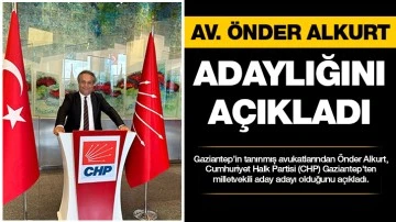 AV. ÖNDER ALKURT ADAYLIĞINI AÇIKLADI