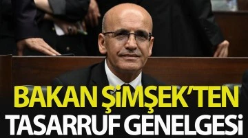 Bakan Şimşek'ten 'tasarruf' genelgesi