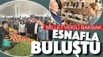 BAKBAK, ESNAFLARLA BULUŞTU