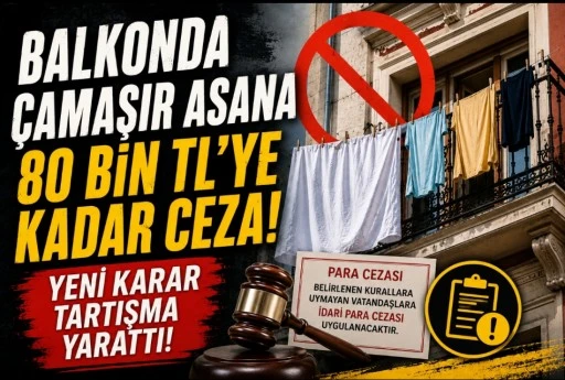 Balkonda &Ccedil;amaşır Asana 80 Bin TL&rsquo;ye Kadar Ceza! Yeni Karar Tartışma Yarattı