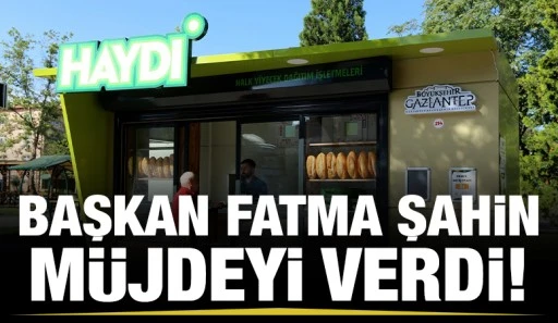 BAŞKAN FATMA ŞAHİN MÜJDEYİ VERDİ!