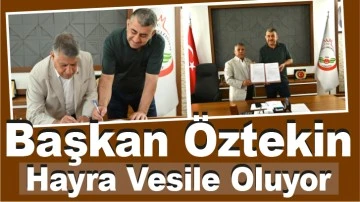 Başkan Öztekin Hayra Vesile Oluyor