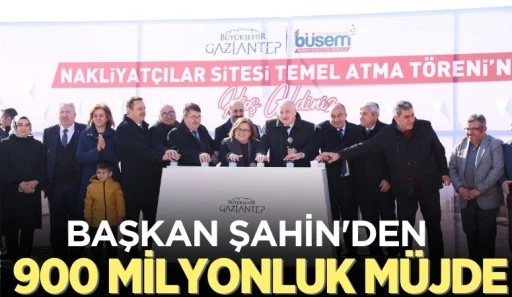Başkan Şahin'den 900 milyonluk müjde