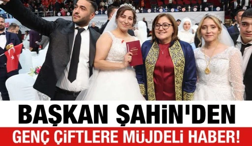 Başkan Şahin'den genç çiftlere müjdeli haber!