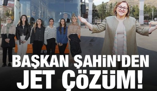 BAŞKAN ŞAHİN’DEN JET ÇÖZÜM!