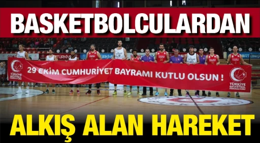 Basketbolculardan alkış alan hareket