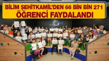 BİLİM ŞEHİTKAMİL’DEN 66 BİN BİN 271 ÖĞRENCİ FAYDALANDI