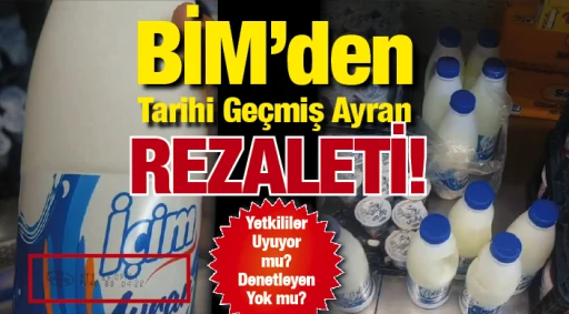 BİM'den Tarihi Geçmiş Ayran Rezaleti! Yetkililer Uyuyor mu? Denetleyen Yok mu?